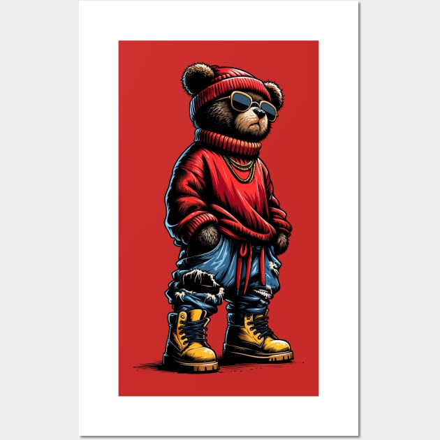 Streetwear Bear Wall Art by Spagoo